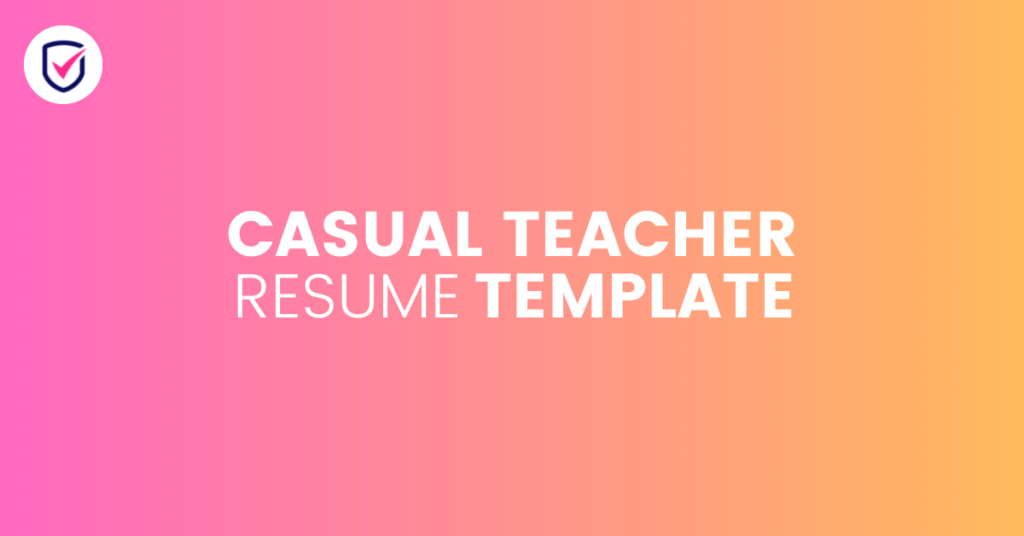 casual teacher resume template classcover